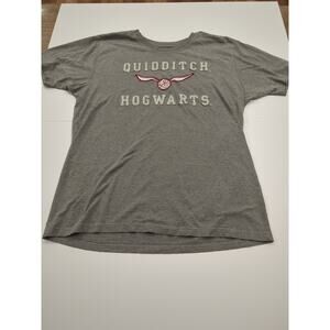 Wizarding World Harry Potter T Shirt Mens Medium Gray Short Sleeve Quidditch